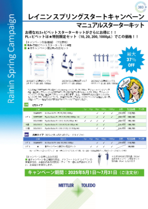 【メトラー・トレド】レイニンスプリングスタートキャンペーン
