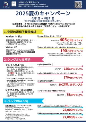 【KOTAIバイオテクノロジーズ】2025夏のキャンペーン