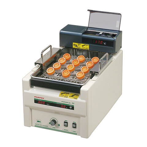 ▼【動作品】 TAITEC PERSONAL-11 EX 卓上型振とう恒温槽 ウォーターバス・シェーカー 恒温水槽 振動器 研究 実験 タイテック (Y-975c14) ▽動作品 TAITEC PERSONAL-11 EX 卓上型振とう恒温槽 ウォーター